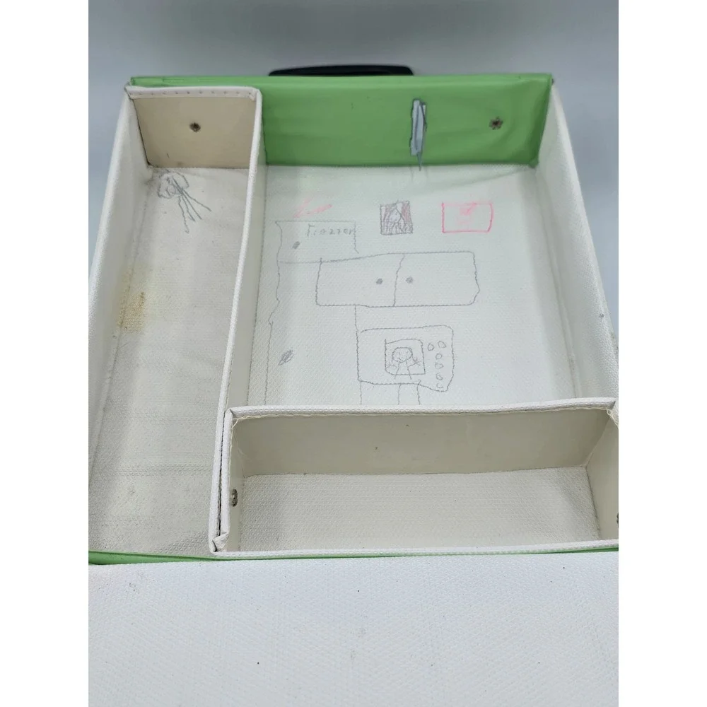 Vintage The World of‎ Barbie Doll Case #1002 1968 MATTEL Blue & Green Doll